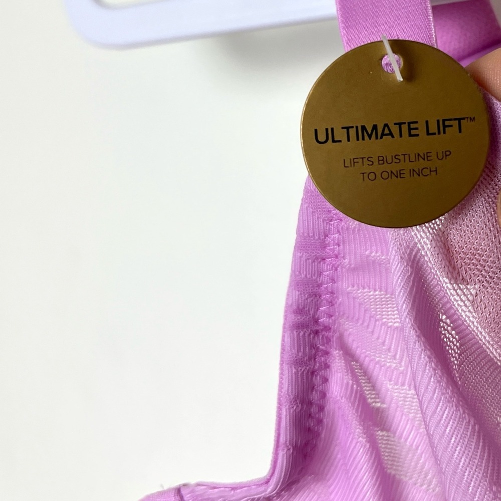 Wacoal 40C Elevated Allure Underwire Bra Lift Full Coverage Pink Purple NWT - Picture 3 of 5